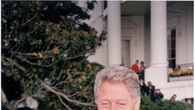 Monika Lewinská s Billem Clintonem.