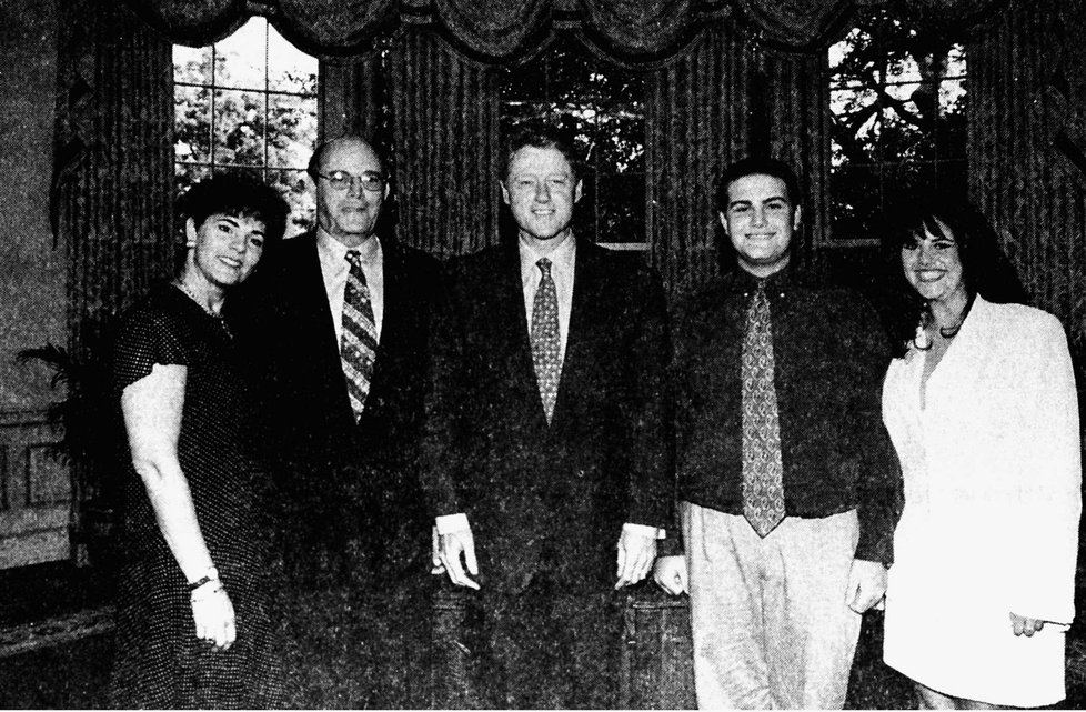 Monika Lewinská s Billem Clintonem.