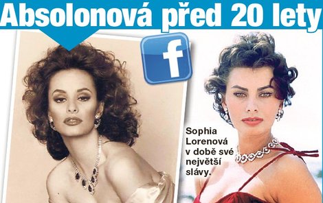 Monika Absolonová v devatenácti vypadala jako sestra Sophie Lorenové!