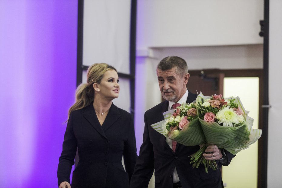 Andrej Babiš se svou ženou Monikou Babišovou.