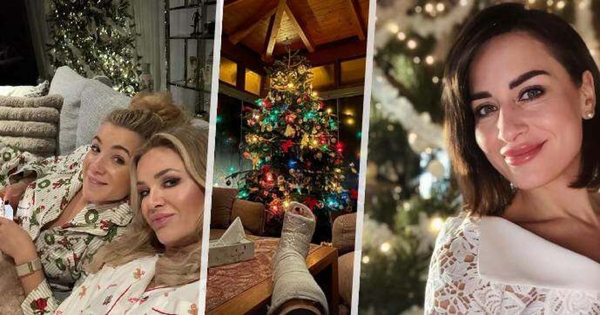 Escenas navideñas de políticos: Monika y Vivien en pijama, comodidad familiar y Navidad en yeso. Escenas navideñas de políticos: Monika y Vivien en pijama, comodidad familiar y Navidad en yeso.