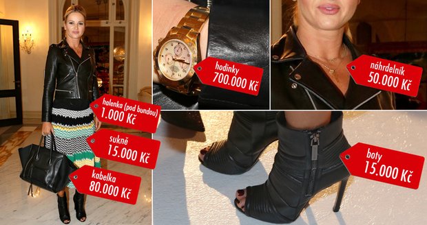 Monika Babišová vynesla model za téměř 1 milion korun.