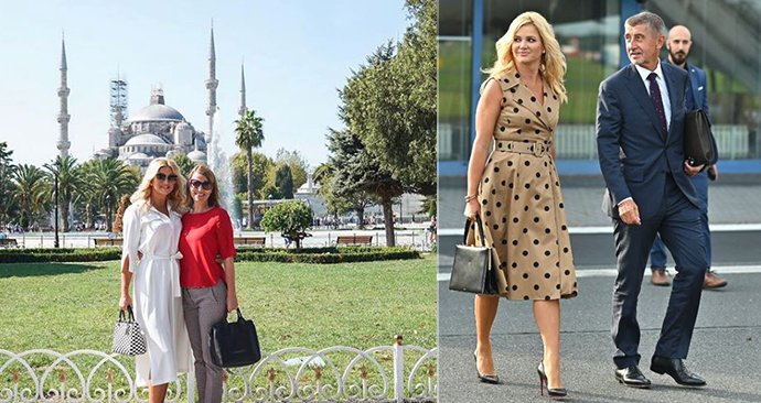 Monika Babišová na návštěvě Turecka: Setkala se s manželkou prezidenta Erdogana, užívala si na místním tržišti a navštívila mešitu.