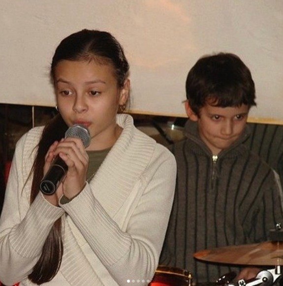 Monika Bagárová a Dávid Hodek v roce 2007. Znali se už jako děti.