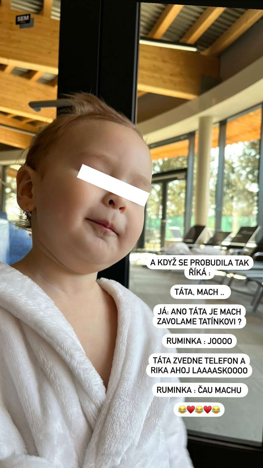 Ruminka dojemně vzpomíná na tatínka