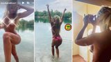Moderátorka Monika Haklová: Sexy koupačka nahoře bez!