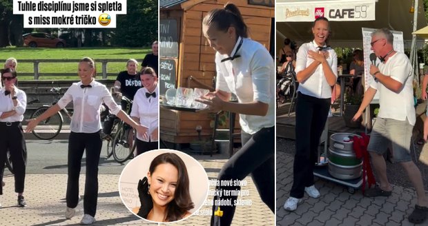 Monika Leová excelovala v běhu číšníků