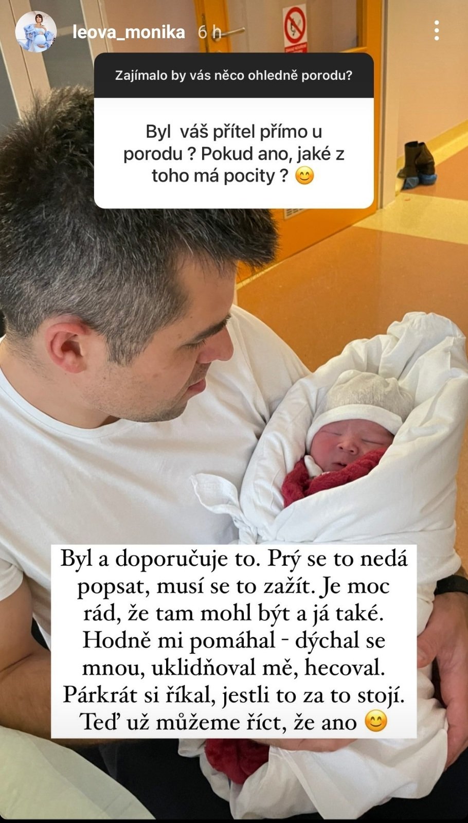 Monika Leová otevřeně o porodu