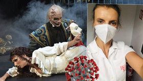 Hvězda Fantoma opery místo zpívání pomáhá v nemocnici! „S covidem se musíme naučit žít,“ říká Monika Sommerová
