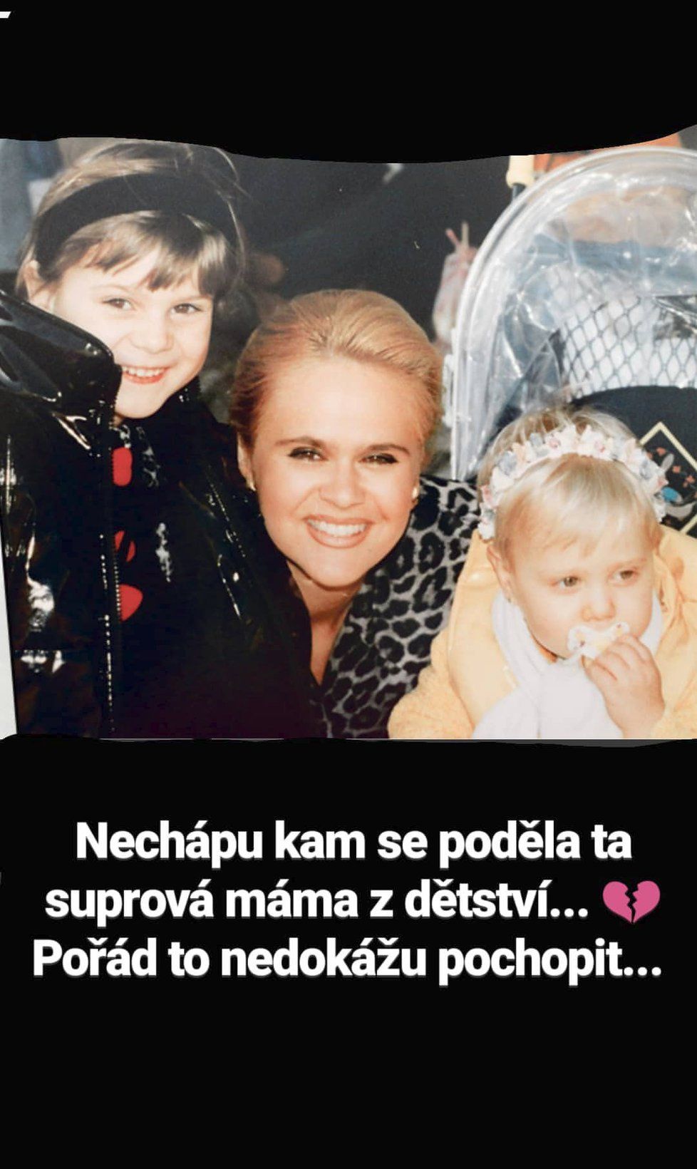 Monika Štiková s dcerami