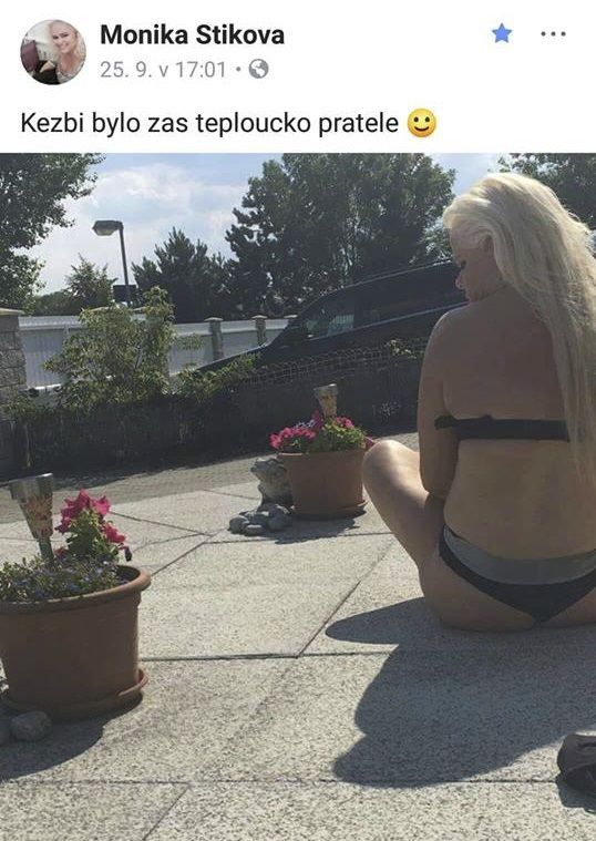 Monika Štiková dráždila ve spodním prádle