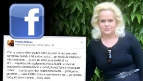 Monice Štiková nedaly její urážky na facebooku spát a dnes se všem sockám omluvila