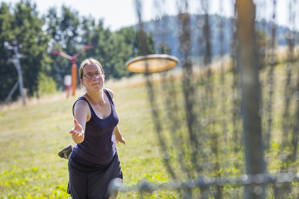 Discgolf na Monínci