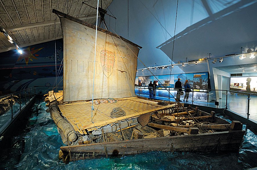 Originální Heyerdahlův vor je k vidění v muzeu v norském Oslu