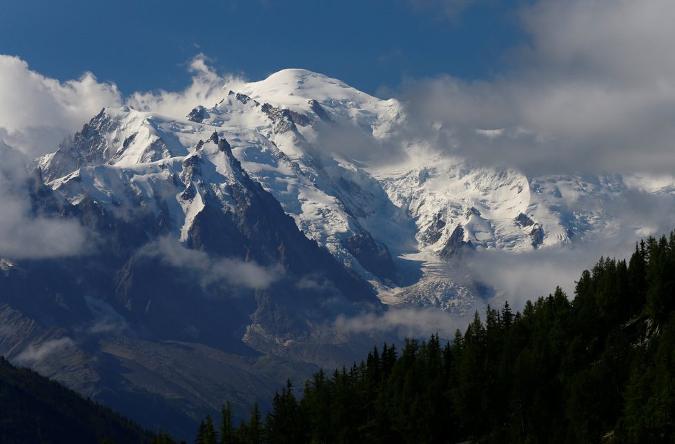 Nejvyšší hora Evropy Mont Blanc.