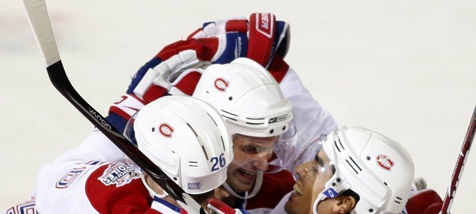 Gólová radost hokejistů Montrealu