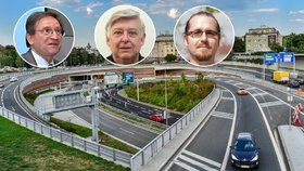Dopravní experti Petr Moos, Václav Malina a Vratislav Filer hodnotí přínosy i negativa tunelu Blanka.