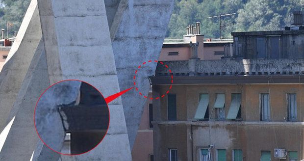 Byl italský most vadný od začátku? Do konstrukce zasahovaly střechy domů