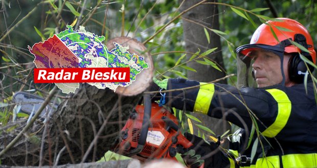 Hasiči odstraňovali následky silného větru v Moravskoslezském kraji (4. 10. 2020)
