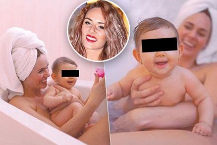 Nikol Moravcová dráždí matky: 7 měsíců po porodu úplně nahá ve vaně s dcerou!