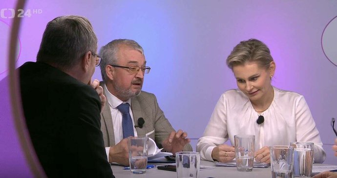 Otázky Václava Moravce na ČT s šéfy poslaneckých klubů (26.10.2025)
