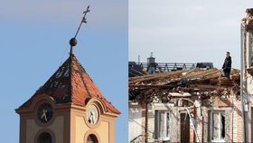 Hodiny na věži farního kostela sv. Jakuba v Moravské Nové Vsi se zastavily přesně v 19:25. V ten čas na obec udeřilo tornádo.