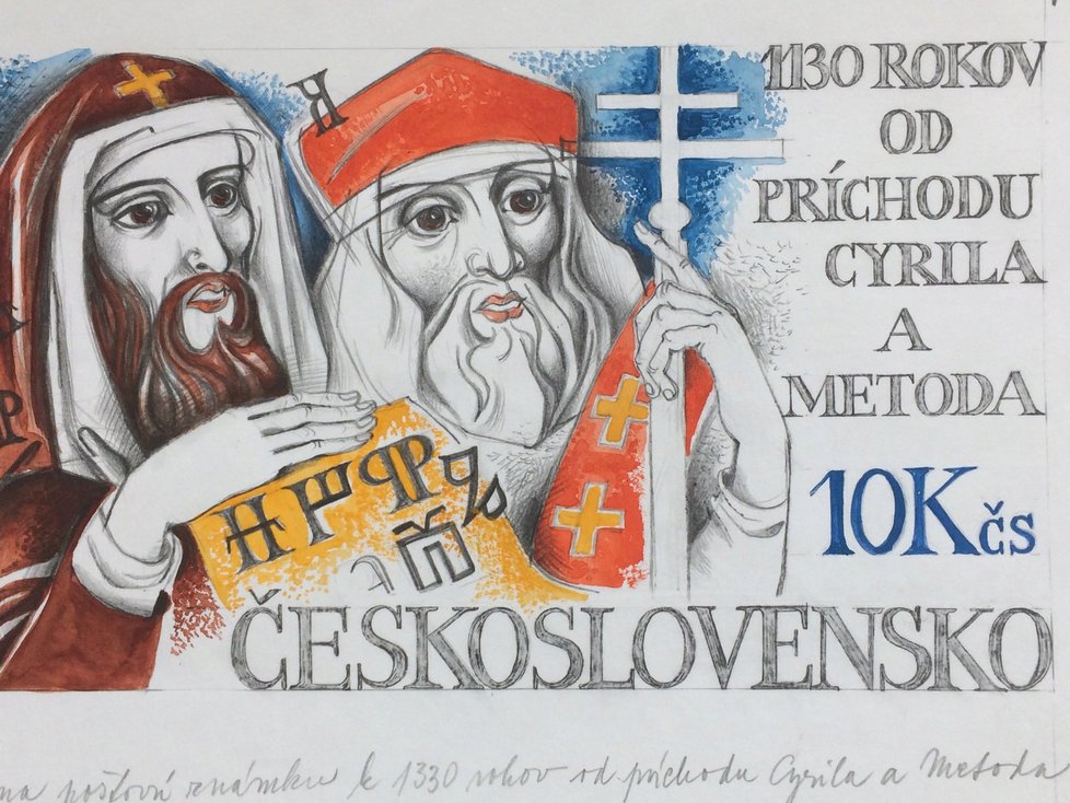 Doprovodná výstava představuje řadu poštovních unikátů věnovaných významným událostem spjatých s Moravou