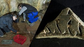 Senzace v Moravském krasu: Archeologové našli záhadné pravěké destičky staré 50 tisíc let