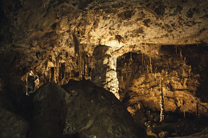 Nádherná krápníková výzdoba láká do Punkevních jeskyní turisty z celého světa