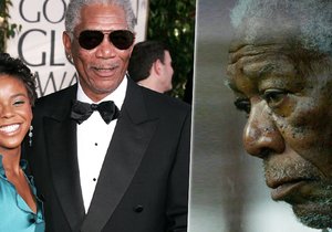 Morgan Freeman je po smrti vnučky viditelně zdrcený.