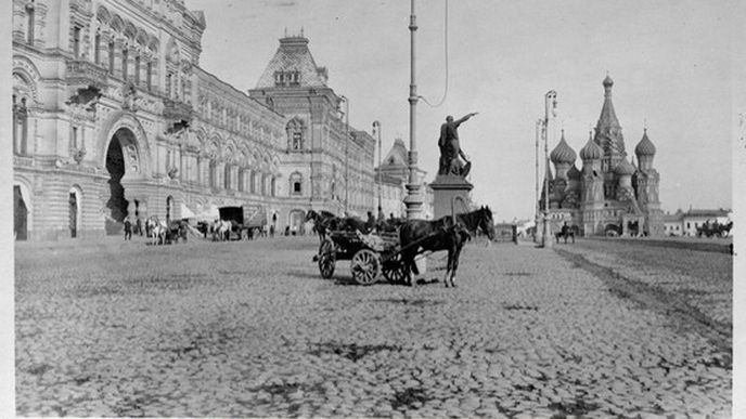 Dobové fotografie Moskvy z roku 1909