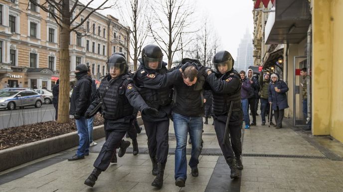 Protivládní demonstrace v Moskvě