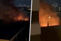 Rozsáhlou budovu v Moskvě zachvátil obří požár. Můžou se v ní nacházet lidé