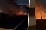 V Moskvě hoří administrativní budova (2.5.2024)