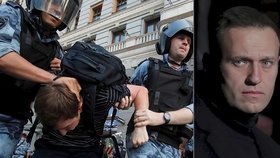 Ruské soudy dnes zahájily přestupková řízení proti stovkám osob, které policie v Moskvě zadržela při sobotním protestu proti vyloučení opozičních kandidátů z komunálních voleb. Z moskevské nemocnice se zároveň vrátil do vězení opoziční vůdce Alexej Navalnyj, který byl o víkendu hospitalizován kvůli prudké alergii.