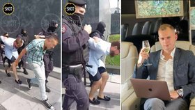 Shromáždění, jehož se v Moskvě zúčastnili majitelé luxusních aut, rozprášila policie.