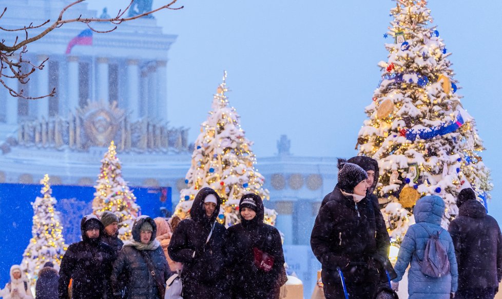 Sníh v Moskvě (3.12.2023)