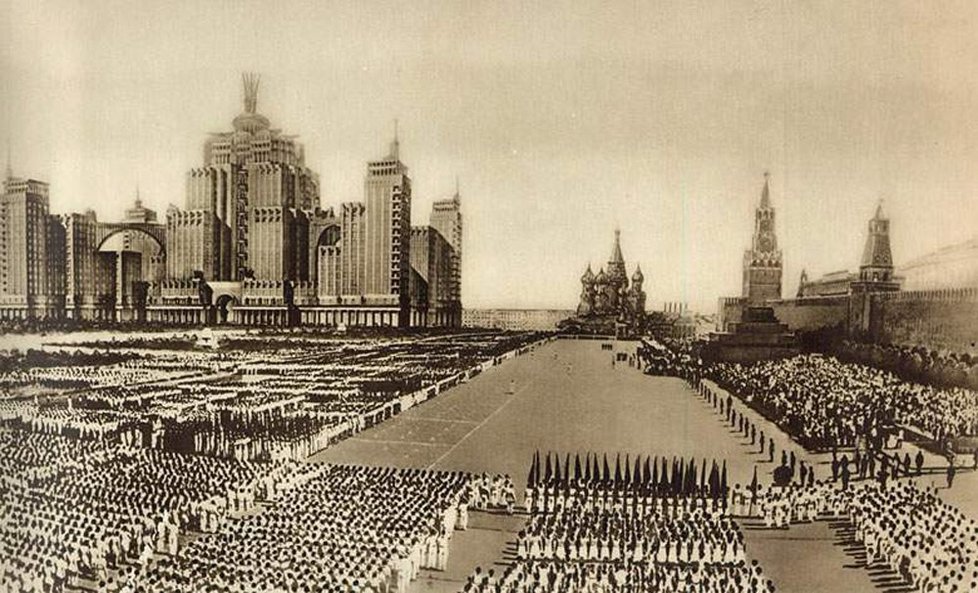 Diktátorovi architekti plánovali Moskvu, takřka přes noc, proměnit v nejmodernější metropoli na světě zastiňující všechna ostatní hlavní města.