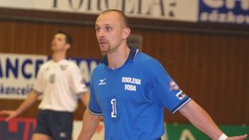 Marián Mosorjak ještě jako hráč volejbalového družstva Odolena Voda