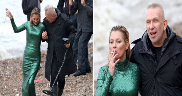 Kate Moss s Paulem Gaultierem