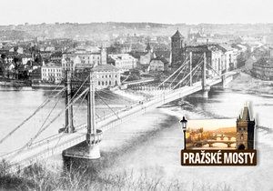 Most císaře Františka Josefa I. v letech 1890-1895