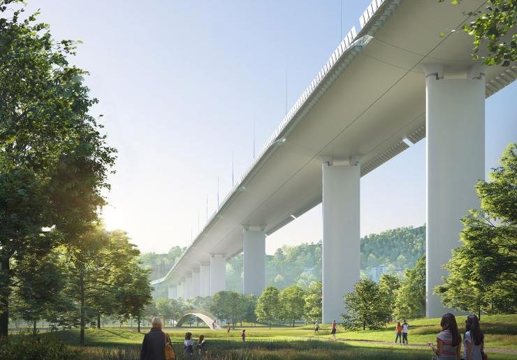 Takhle má vypadat nový most v Janově, který vznikne na místě starého, který se v srpnu zřítil. Navrhl ho slavný italský architekt Renzo Piano