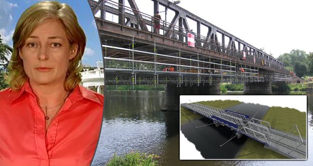 Německá reportérka natočila příspěvek o mostě v českém Kolíně
