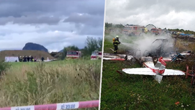 Při pádu letadla na Mostecku zemřel muž a jeden nezletilý.