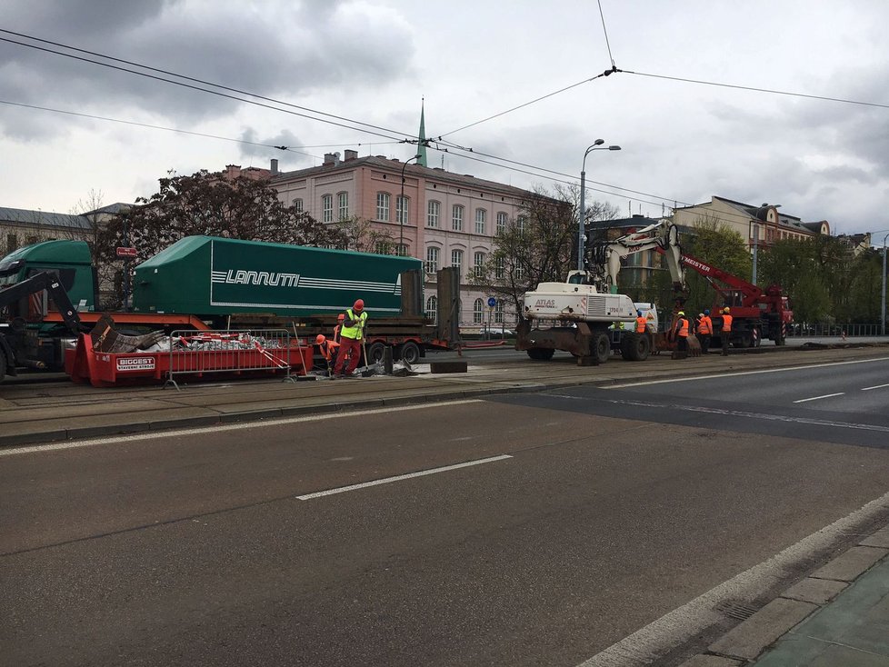 Loňský začátek rekonstrukce mostu Generála Pattona