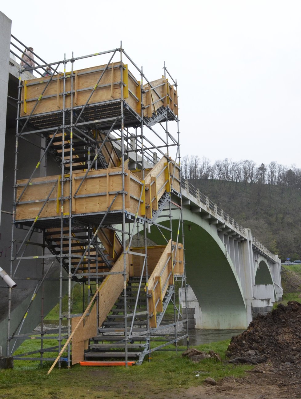 Oprava mostu přes Berounku v Liblíně