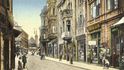 Rušný život v Nádražní ulici na začátku dvacátého století