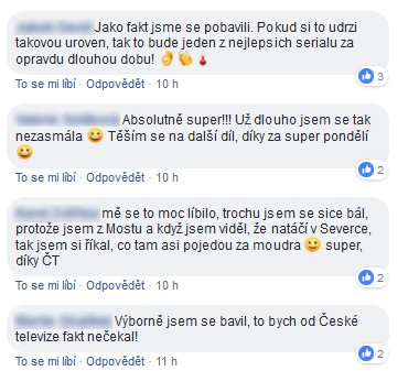 Lidé byli z premiérového dílu seriálu Most! naprosto nadšeni.