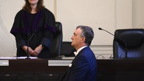 Antonio (Antonín) Koláček u Městského soudu v Praze. Soud ho společně s Oldřichem Klimeckým uznal vinným v kauze ovládnutí a privatizace Mostecké uhelné společnosti (12.6.2023).