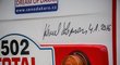 Podpis Karla Lopraise na jeho slavné tatrovce